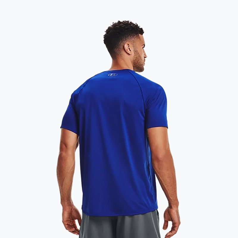 Under Armour maglia da allenamento da uomo UA Tech 2.0 Tee Novelty royal/nero 3