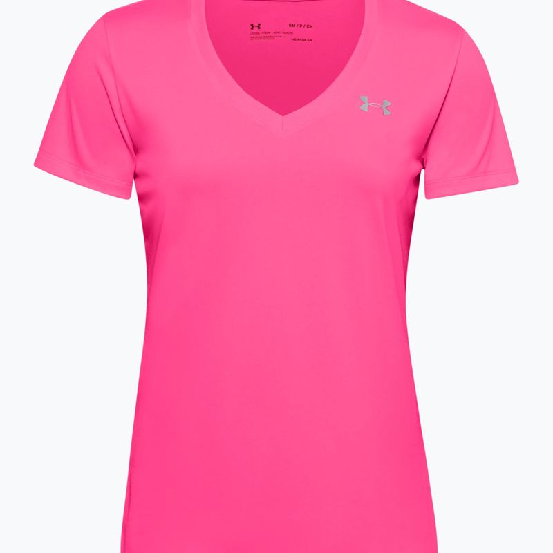 Maglietta da allenamento Under Armour Tech SSV da donna - Ceramica solida/argento metallico