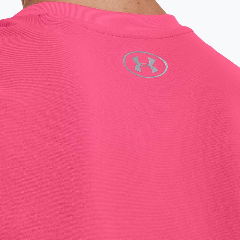 Maglietta da allenamento Under Armour Tech SSV da donna - Ceramica solida/argento metallico 5