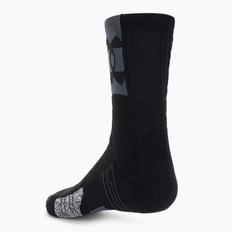Calzini Under Armour Playmaker Crew Mid nero/grigio campo/nero 2