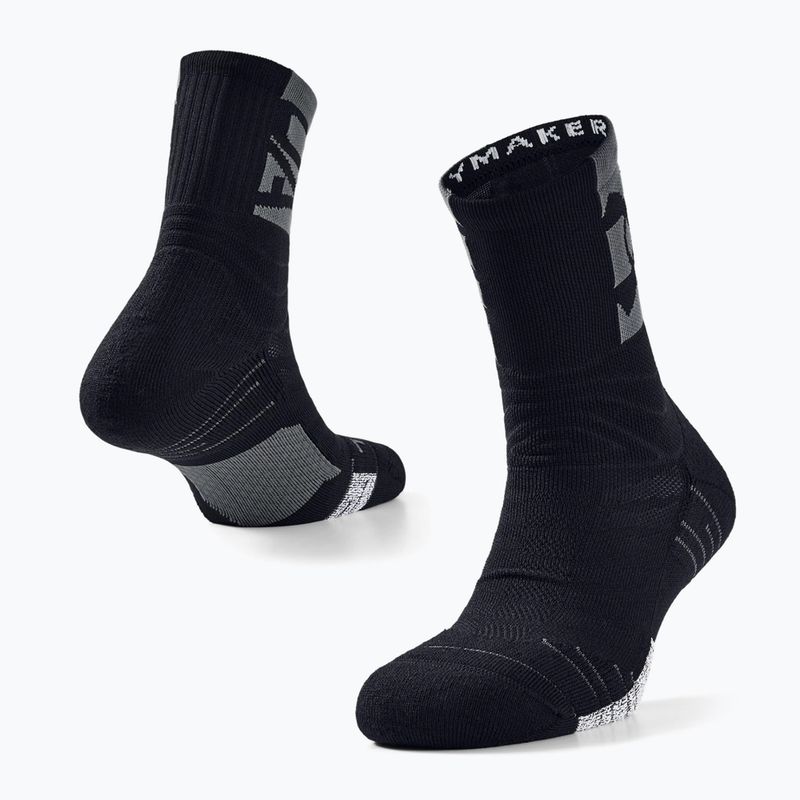 Calzini Under Armour Playmaker Crew Mid nero/grigio campo/nero 4