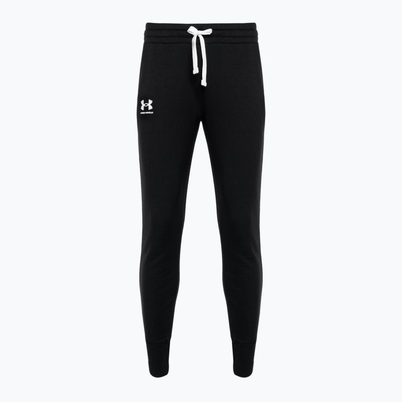 Under Armour Rival Fleece Joggers donna nero/bianco/bianco 3