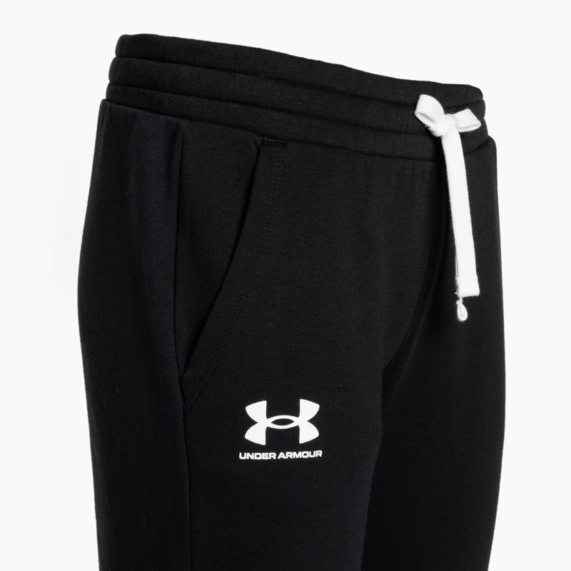 Under Armour Rival Fleece Joggers donna nero/bianco/bianco 5