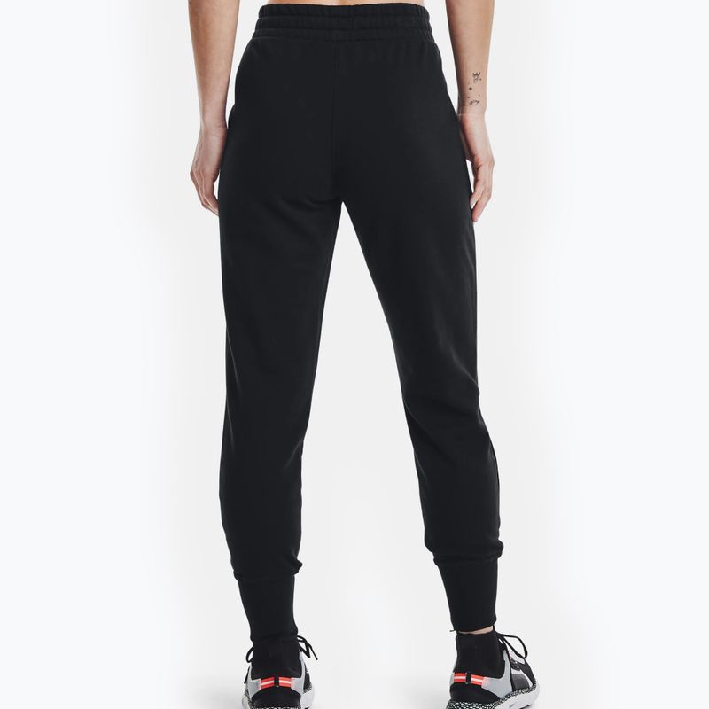 Under Armour Rival Fleece Joggers donna nero/bianco/bianco 2