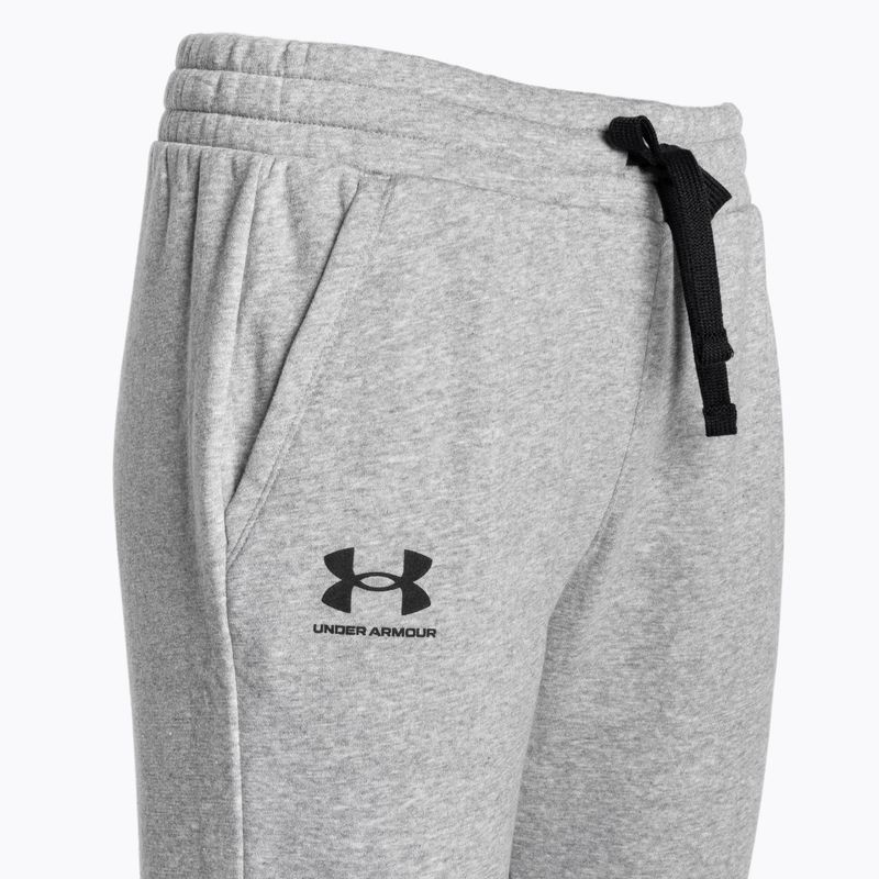 Pantaloni Under Armour Rival Fleece Joggers da donna in acciaio medio erica/nero/nero 5