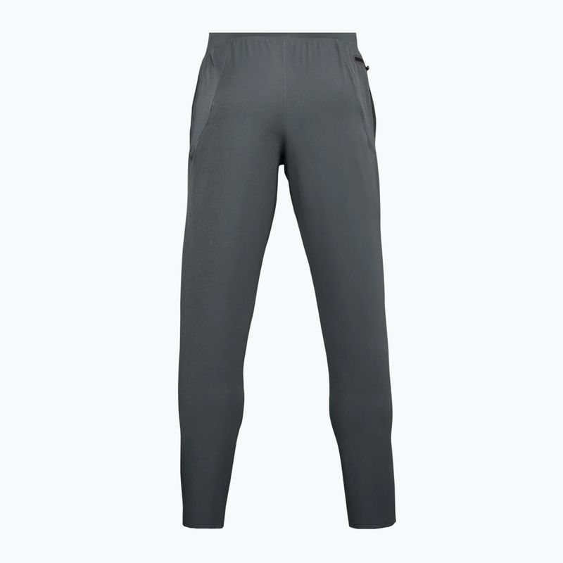 Pantaloni da allenamento Under Armour Unstoppable Tapered da uomo grigio pece/nero 5