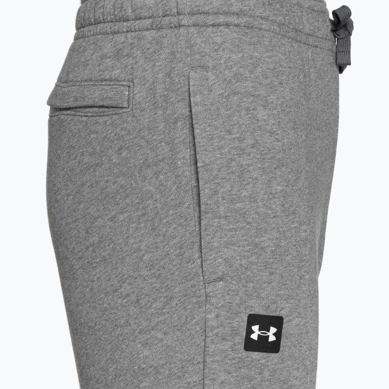 Pantaloni Under Armour Rival Fleece Joggers uomo grigio pece chiaro/onyx bianco 7