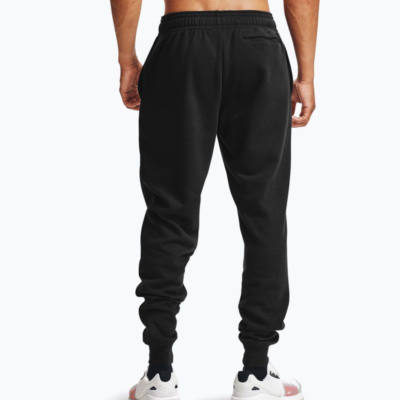 Under Armour Rival Fleece Joggers da uomo nero/bianco anice 2