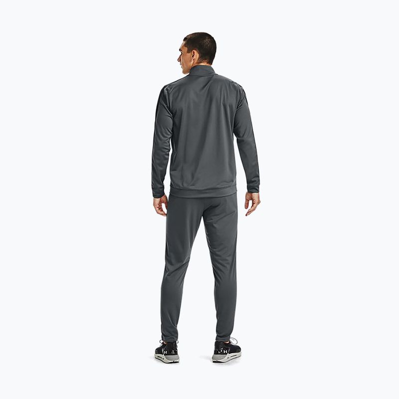 Under Armour UA Knit Track Suit tuta da ginnastica da uomo grigio/nero 3