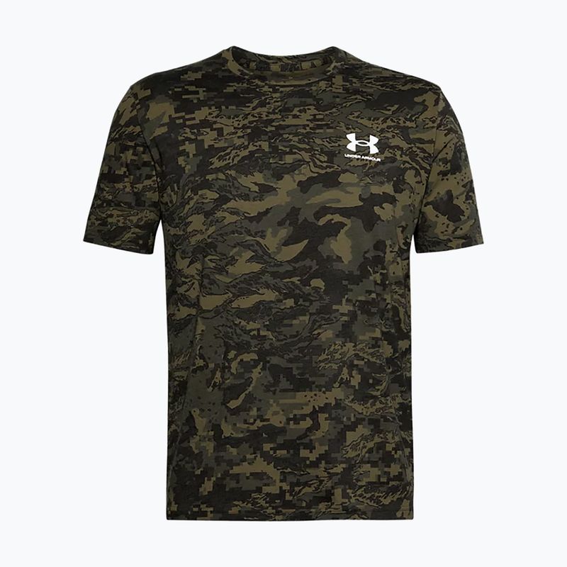 Maglietta Under Armour ABC Camo nero/bianco da uomo 5
