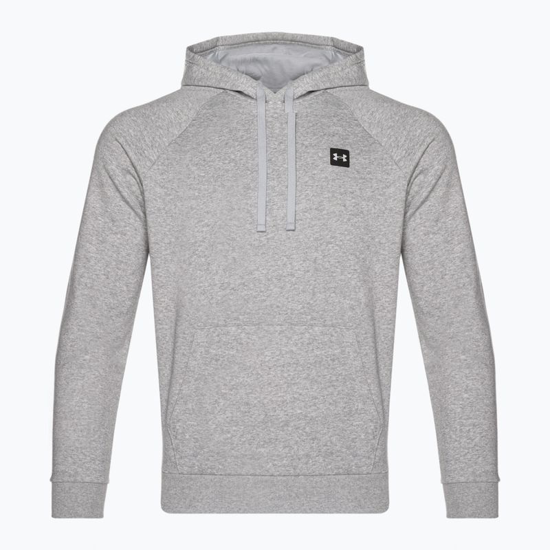 Felpa da uomo Under Armour Rival Hoodie mod grigio chiaro erica/nero 8