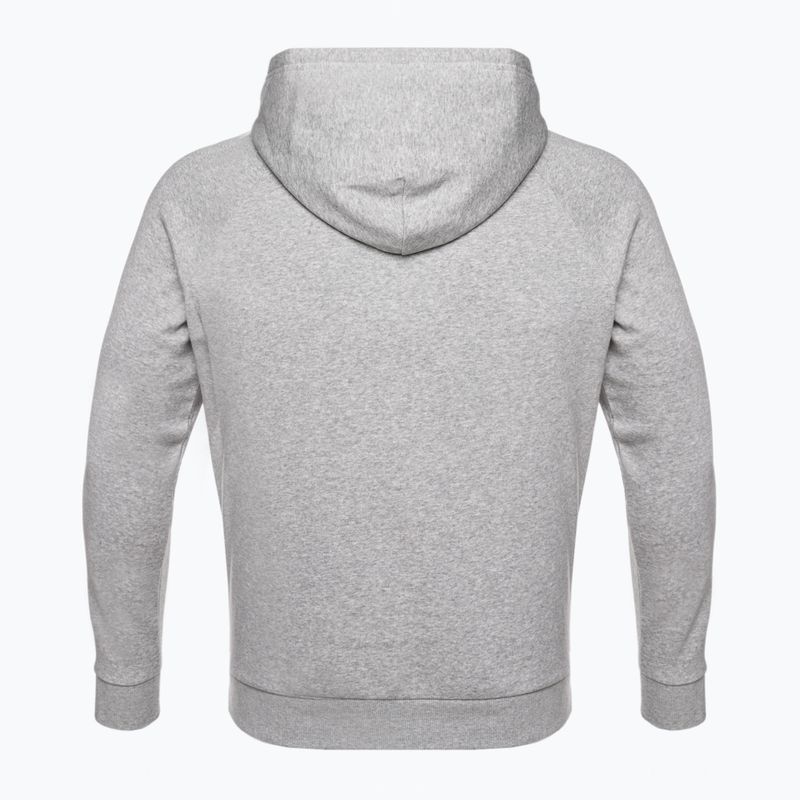 Felpa da uomo Under Armour Rival Hoodie mod grigio chiaro erica/nero 9