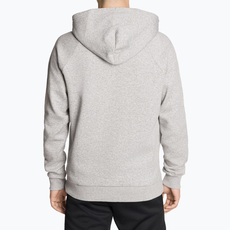 Felpa da uomo Under Armour Rival Hoodie mod grigio chiaro erica/nero 3