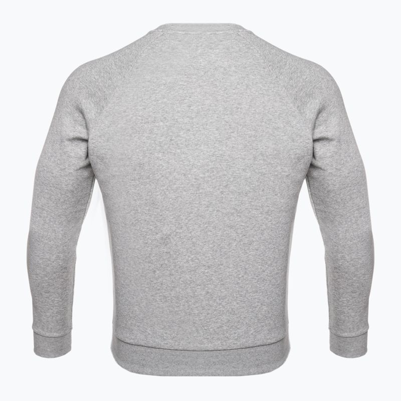 Felpa da uomo Under Armour Rival Fleece Crew mod grigio chiaro/ nero 6