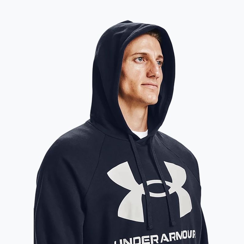 Felpa da uomo Under Armour Rival Fleece Big Logo HD midnight navy/onyx white 4