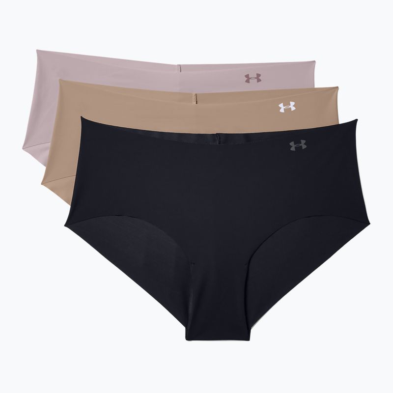 Under Armour Ps Hipster slip donna 3 pezzi nero/beige/grafite