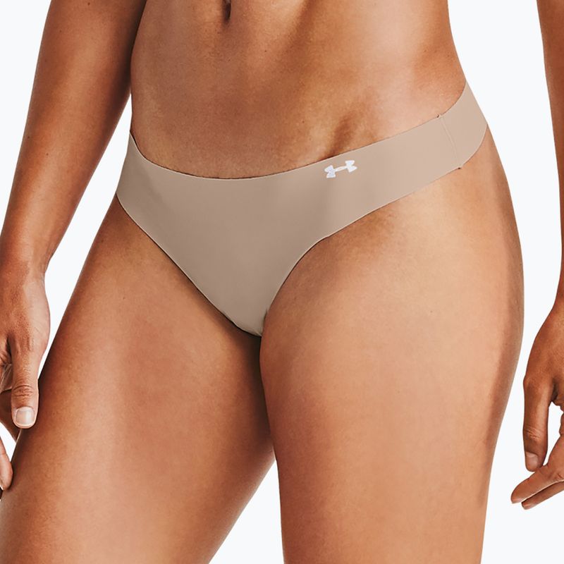 Under Armour Ps Thong slip donna 3 pezzi nero/beige/grafite 2