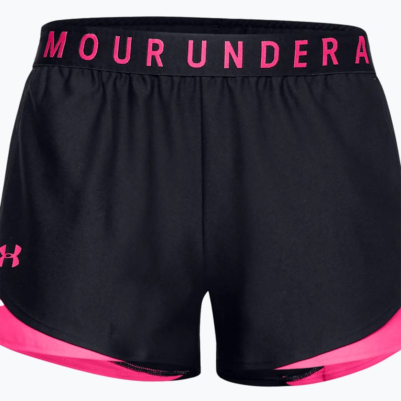 Pantaloncini da allenamento Under Armour Play Up 3.0 donna nero/cerise/cerise 3