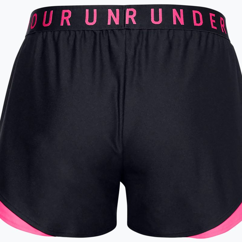 Pantaloncini da allenamento Under Armour Play Up 3.0 donna nero/cerise/cerise 4