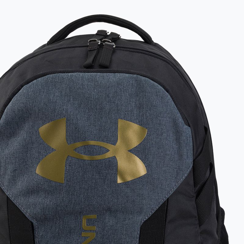 Under Armour Hustle 5.0 29 l zaino urbano nero/nero erica media/oro metallizzato lustro 4