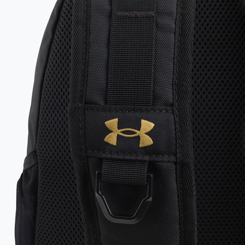 Under Armour Hustle 5.0 29 l zaino urbano nero/nero erica media/oro metallizzato lustro 5