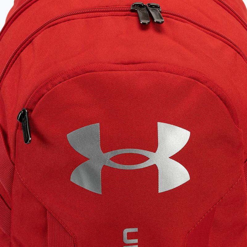 Zaino urbano Under Armour Hustle 5.0 29 l rosso/rosso/argento 4