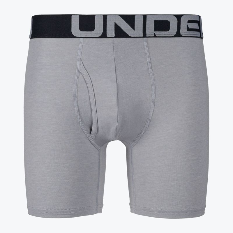 Under Armour Charged Cotton boxer uomo 6 In 3 pezzi grigio 2