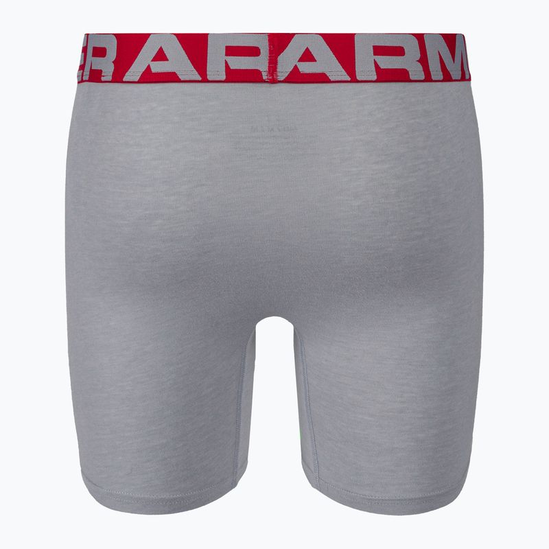 Under Armour Charged Cotton boxer uomo 6 In 3 pezzi grigio 5