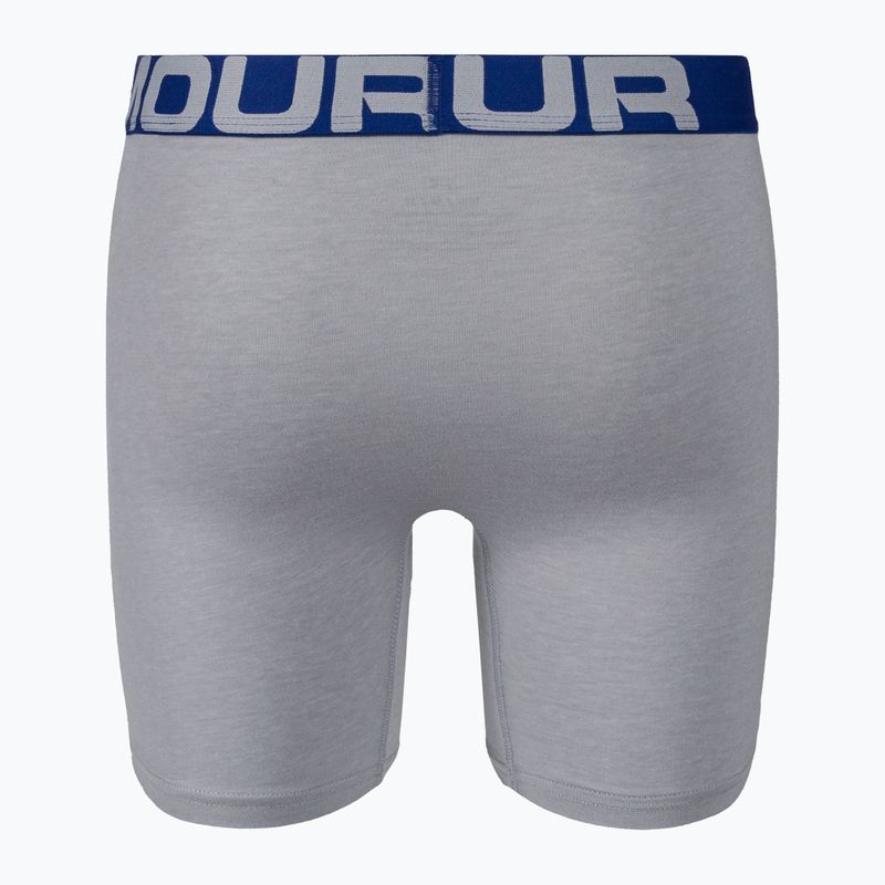 Under Armour Charged Cotton boxer uomo 6 In 3 pezzi grigio 7