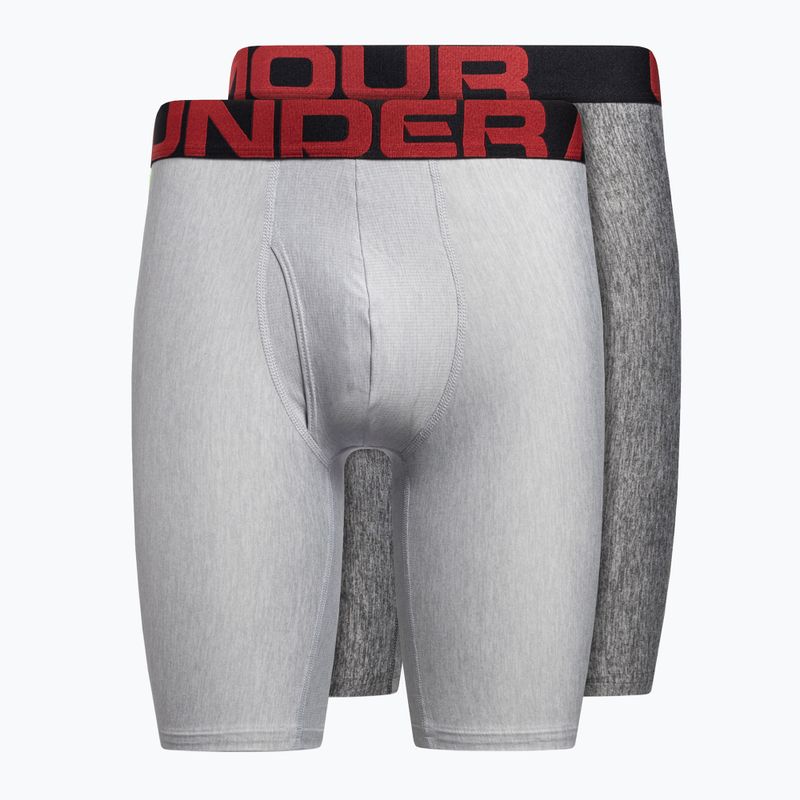 Under Armour UA Tech 9 In boxer uomo 2 pezzi mod gray light heather/jet gray light heather