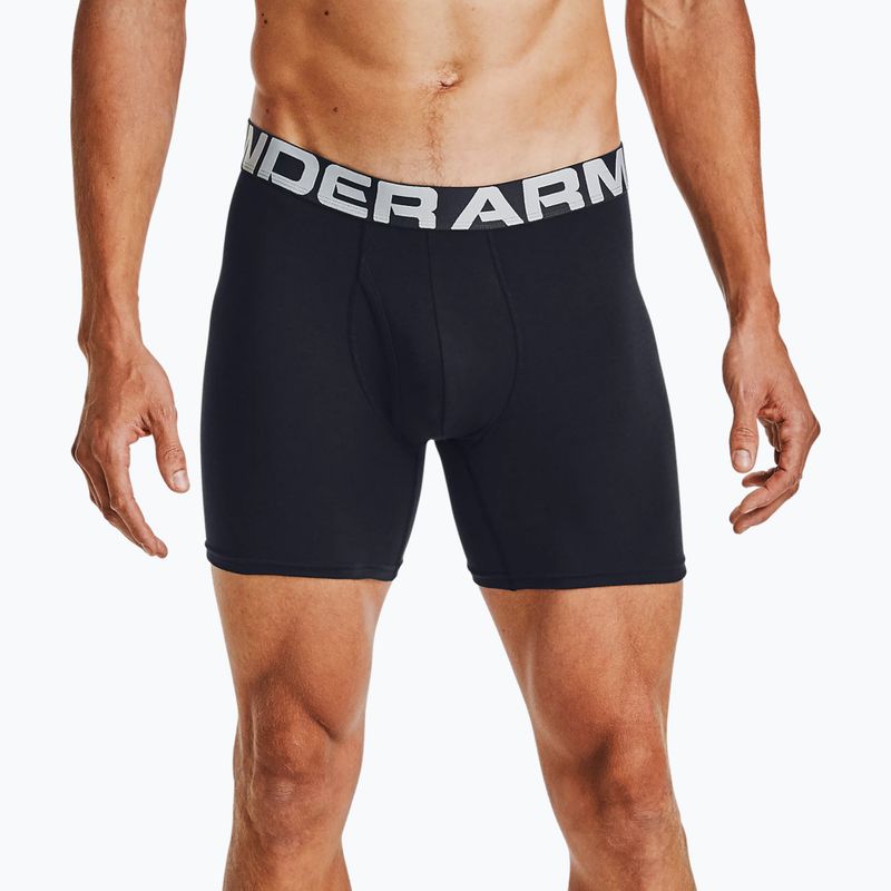 Under Armour Charged Cotton boxer uomo 6 In 3 pezzi nero/nero/nero 4