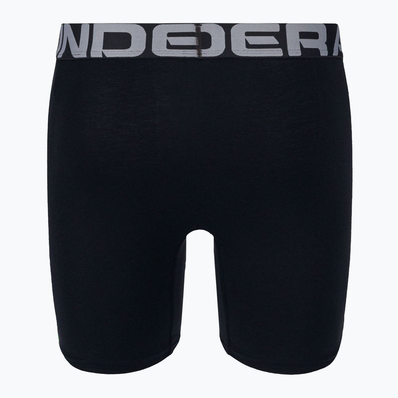 Under Armour Charged Cotton boxer uomo 6 In 3 pezzi nero/nero/nero 3