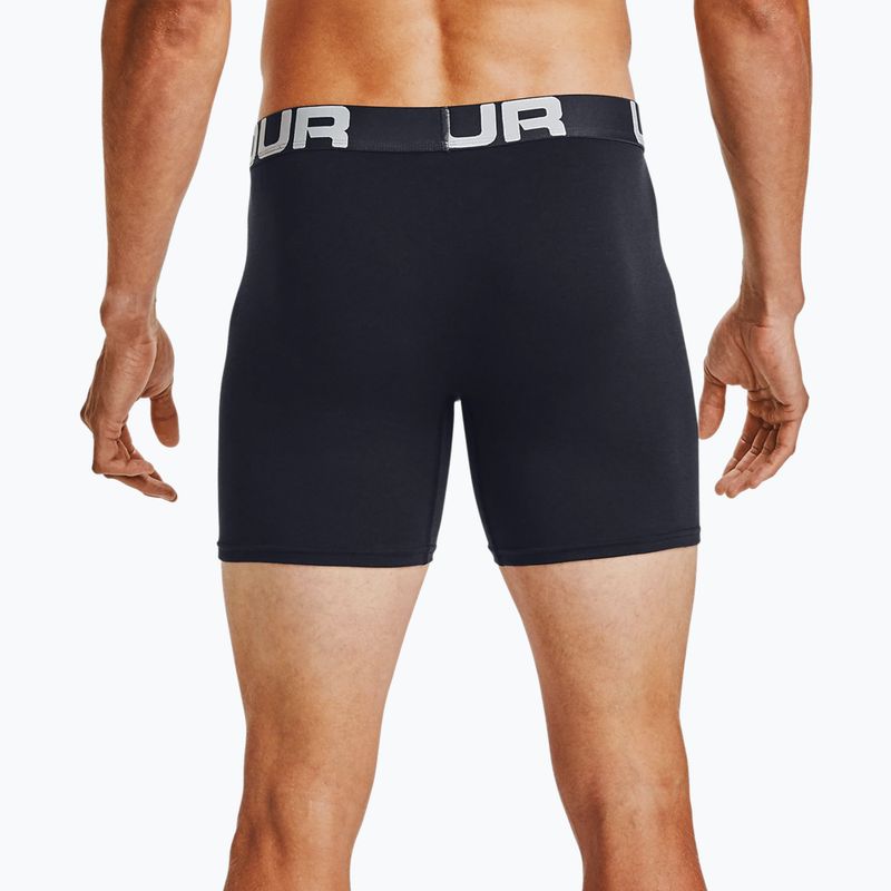 Under Armour Charged Cotton boxer uomo 6 In 3 pezzi nero/nero/nero 6