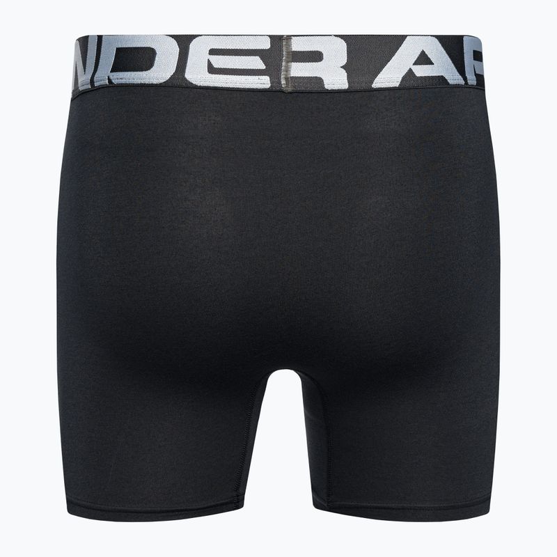 Under Armour Charged Cotton boxer uomo 6 In 3 pezzi nero/nero/nero 3