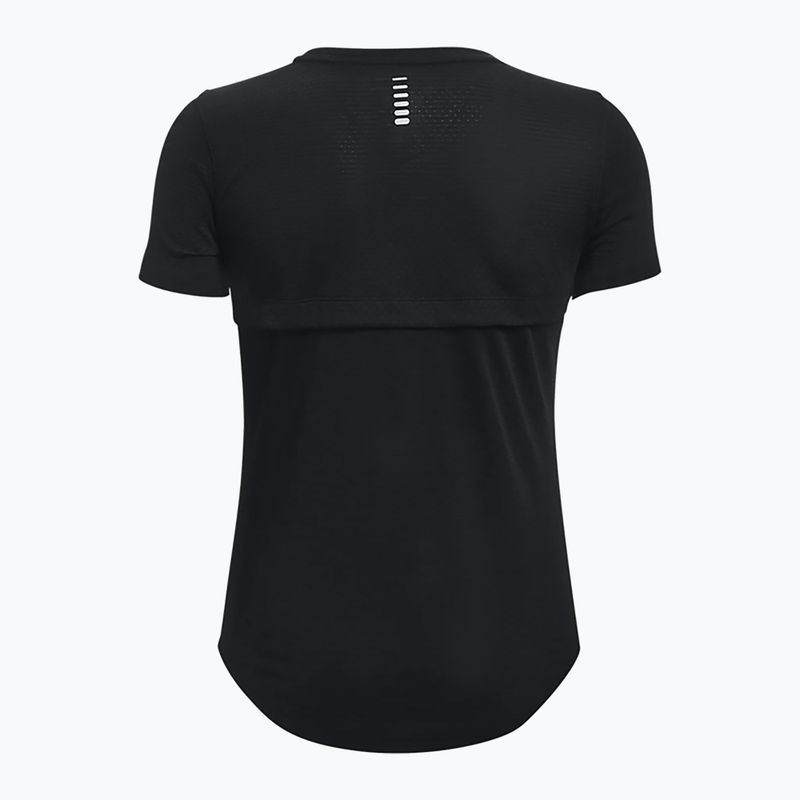 Maglietta da running Under Armour Streaker donna nero/nero/riflettente 2