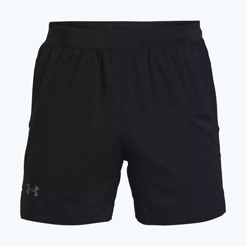 Pantaloncini da corsa Under Armour Launch Sw 5'' uomo nero/nero/riflettente