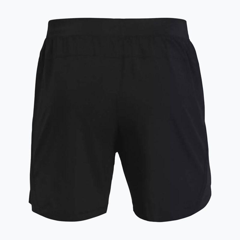 Pantaloncini da corsa Under Armour Launch Sw 5'' uomo nero/nero/riflettente 2