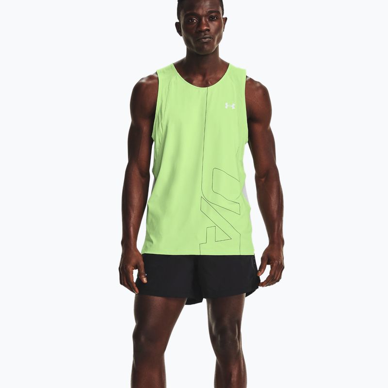 Pantaloncini da corsa Under Armour Launch Sw 5'' uomo nero/nero/riflettente 3