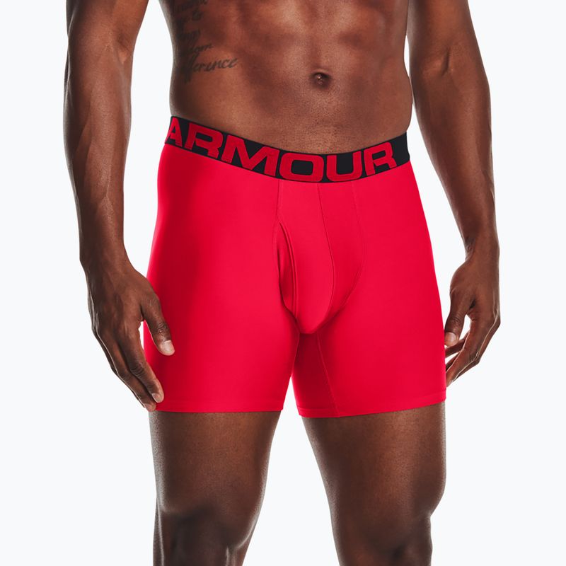 Under Armour UA Tech 6 In boxer uomo 2 pezzi rosso/nero 8