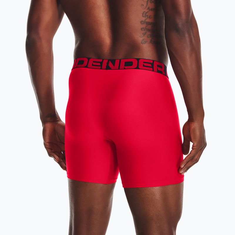 Under Armour UA Tech 6 In boxer uomo 2 pezzi rosso/nero 9