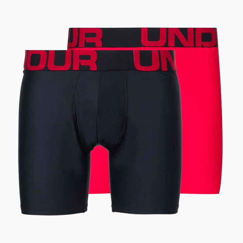 Under Armour UA Tech 6 In boxer uomo 2 pezzi rosso/nero