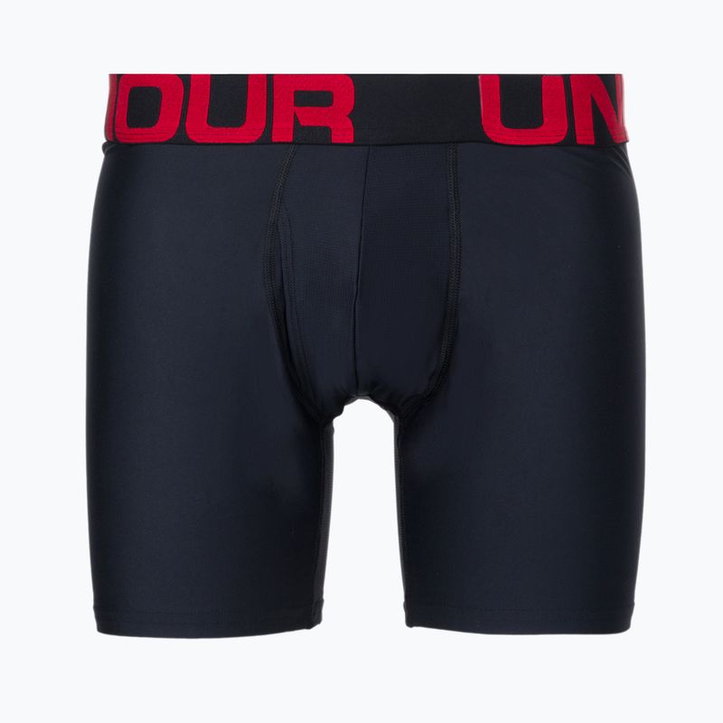 Under Armour UA Tech 6 In boxer uomo 2 pezzi rosso/nero 2