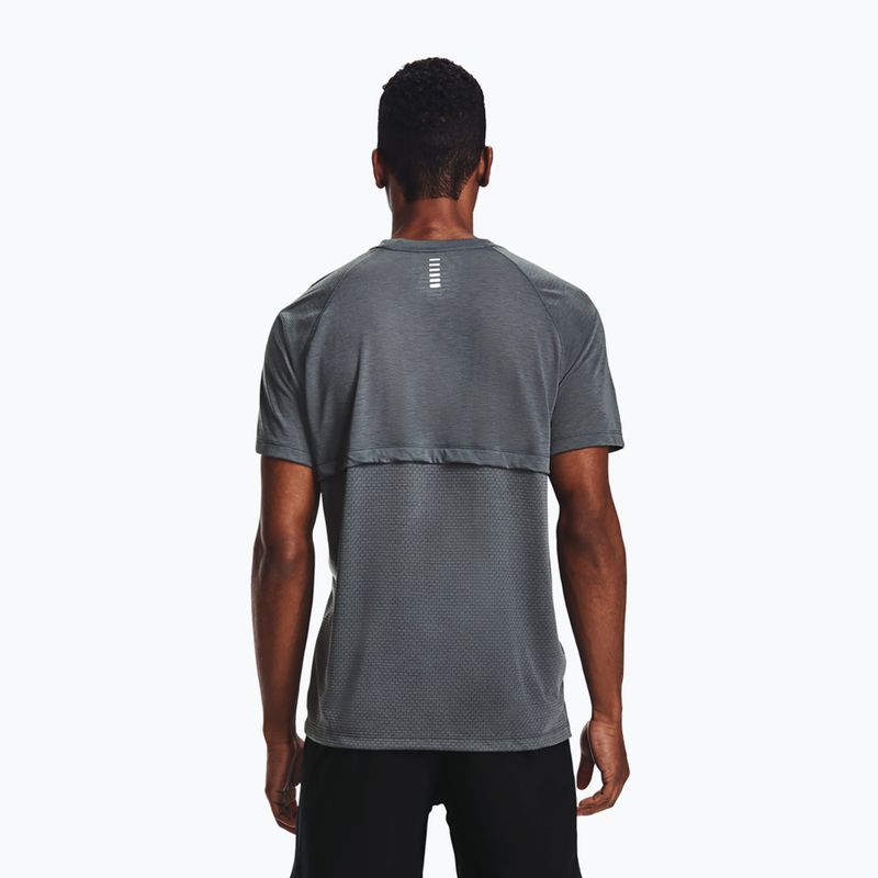Under Armour Streaker maglia da corsa da uomo grigio pece/grigio pece/riflettente 3