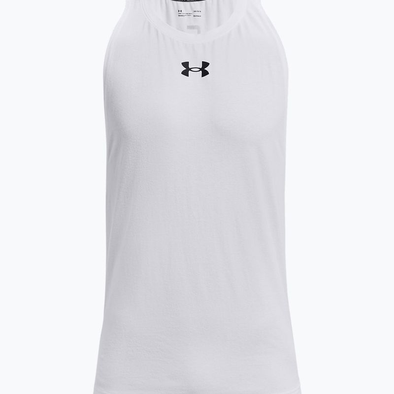 Under Armour Baseline Cotton Tank maglia da basket da uomo bianco/nero/nero 5