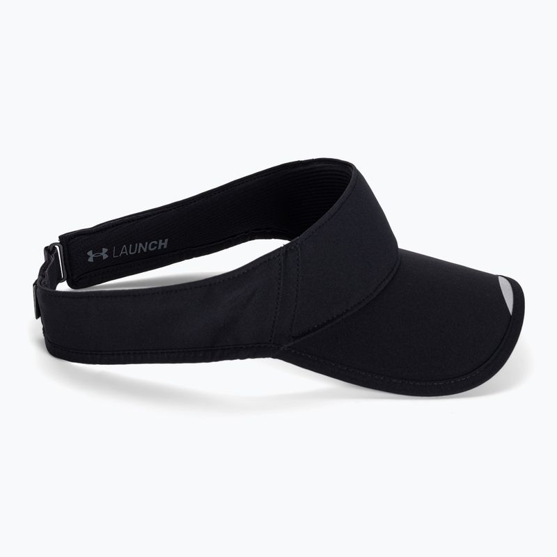 Visiera Under Armour Isochill Launch Run da uomo, nero 2