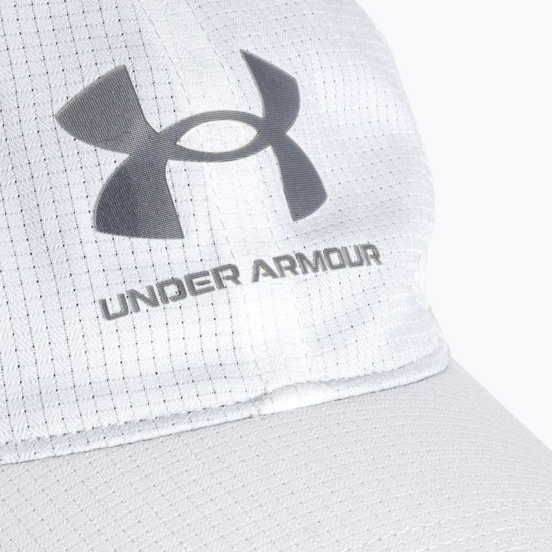 Berretto da baseball Under Armour da uomo Isochill Armourvent Adj bianco/grigio 5