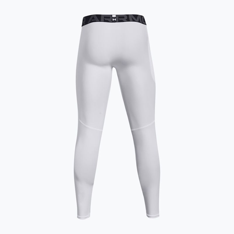 Leggings da allenamento Under Armour HeatGear bianco/nero per uomo 7