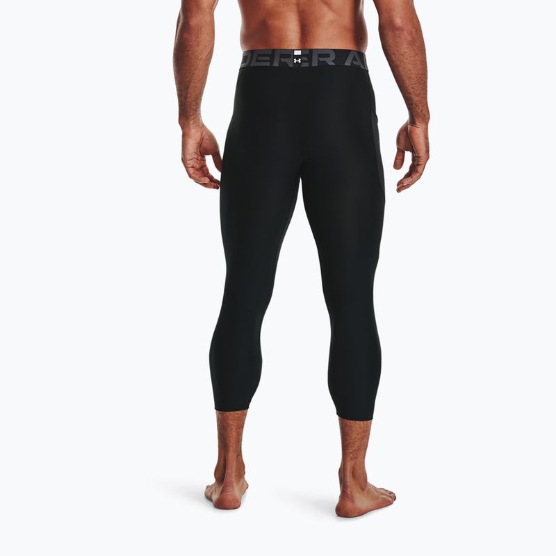Leggings Under Armour da uomo HG Armour 3/4 nero/bianco 2