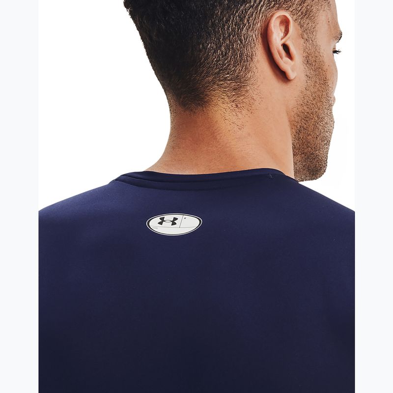 Canotta Under Armour Heat Gear Armour Comp Training Uomo mezzanotte marina/bianco 4