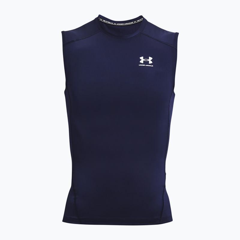 Canotta Under Armour Heat Gear Armour Comp Training Uomo mezzanotte marina/bianco 5